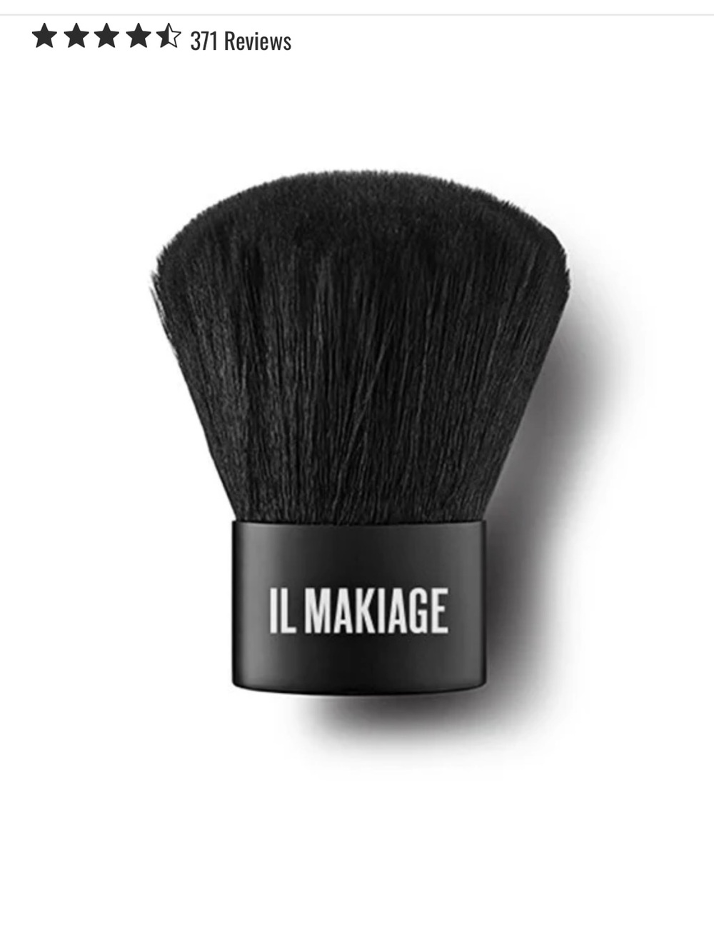 IL MAKIAGE Kabuki Powder Brush - Black Bristles